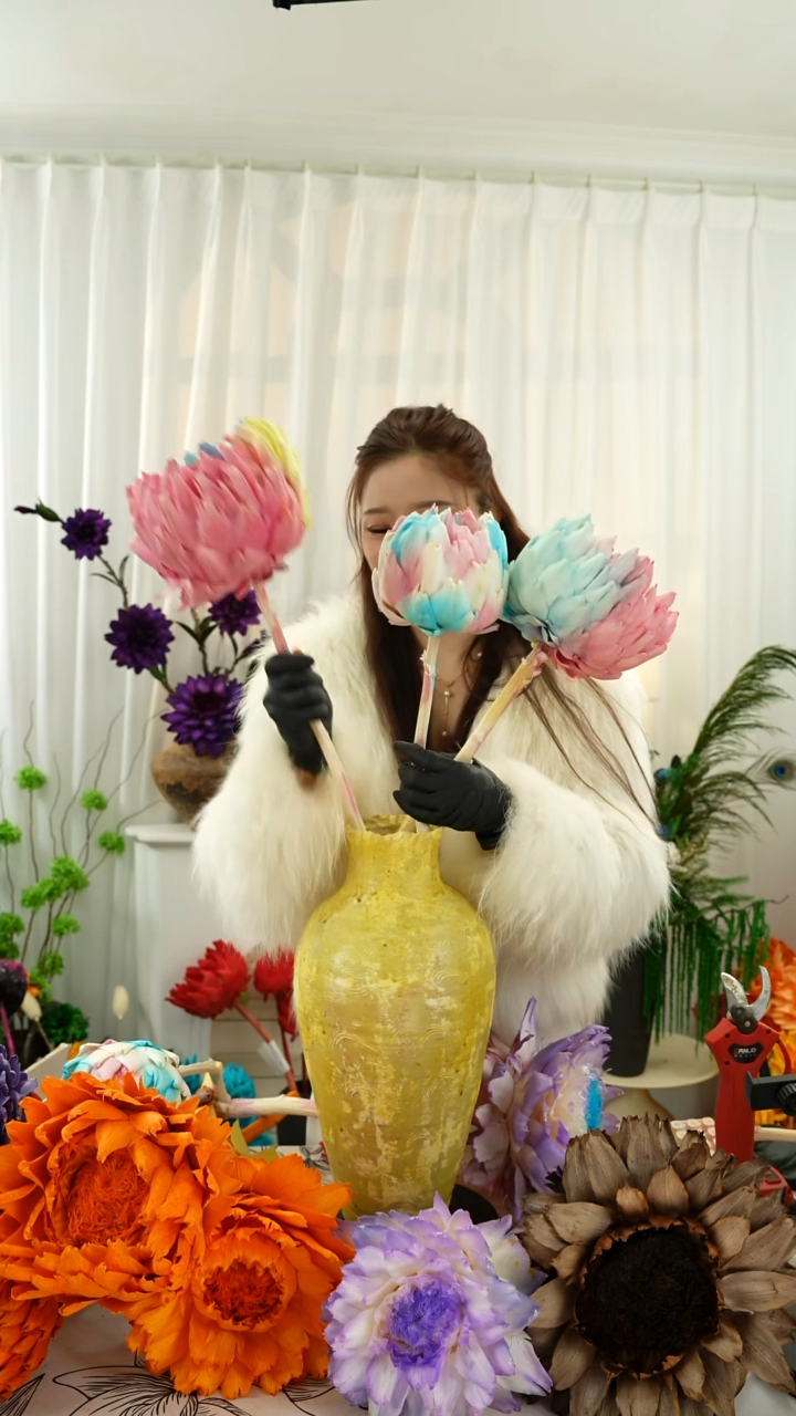 永生洋蓟 霸王花3 个头【混搭】A17