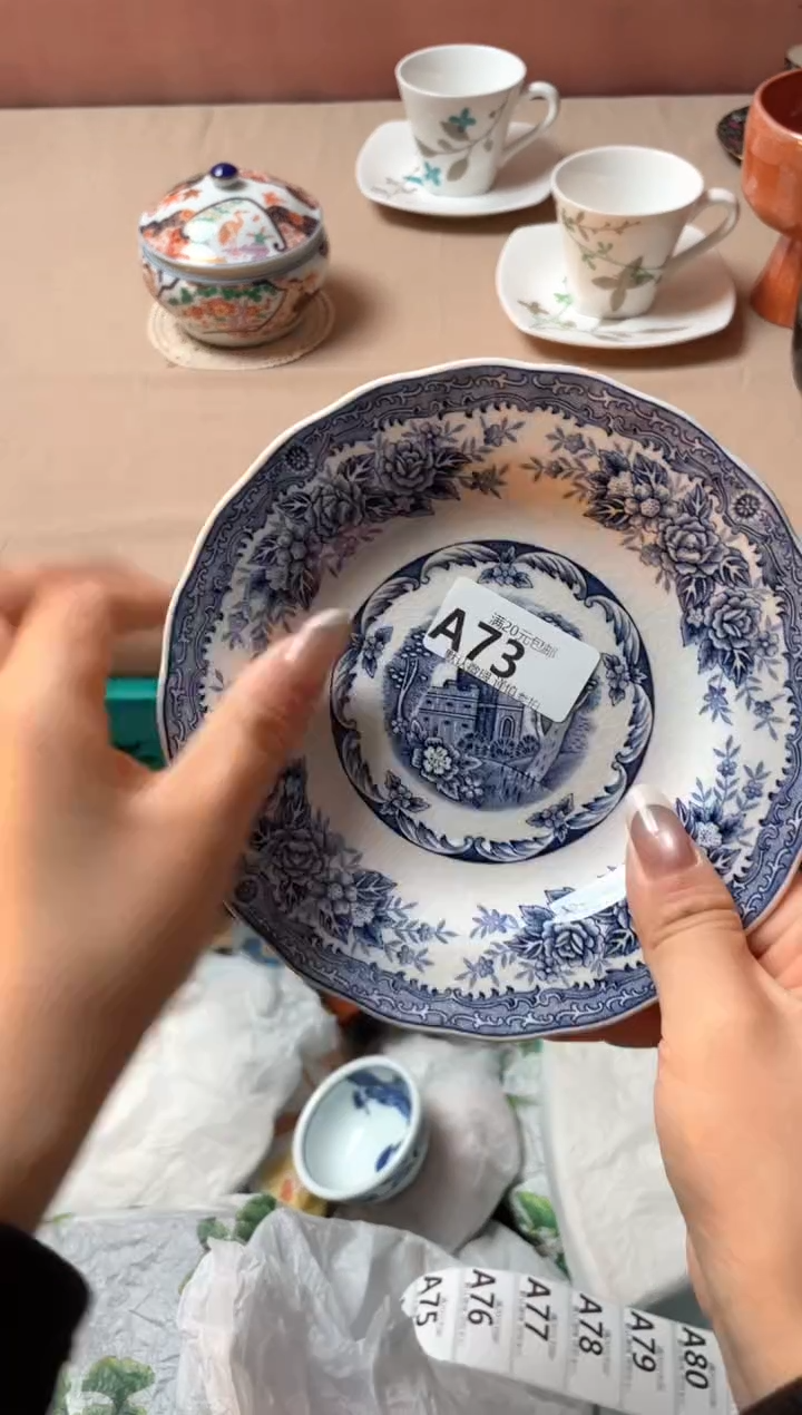 瓷片鱼**.瓷器瓷器A73