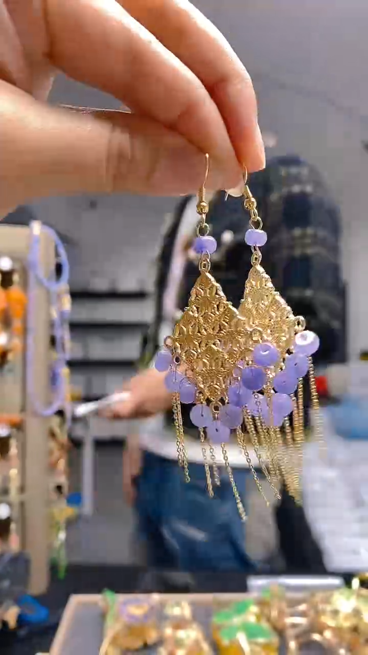 【闪购商品】翡翠耳饰合金0245翡翠耳钩