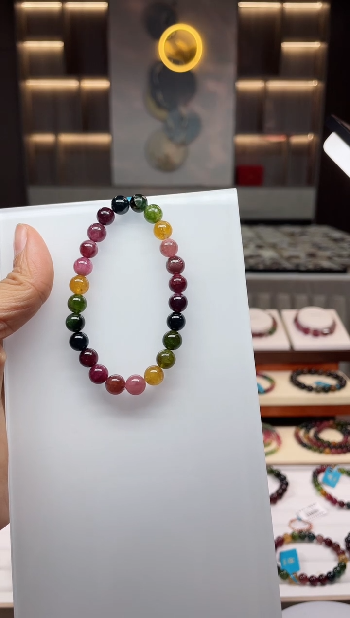 单圈手串未镶嵌碧玺（多样性发一条）Q