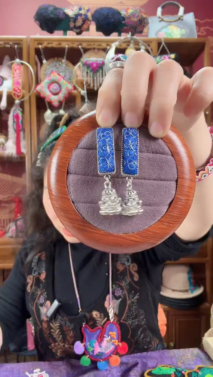 刺绣耳环122甜甜家