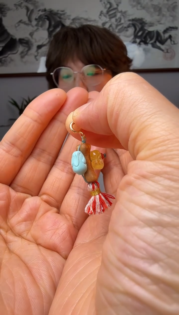 【闪购商品】绿松石提溜银S925镶嵌时尚百搭A1292