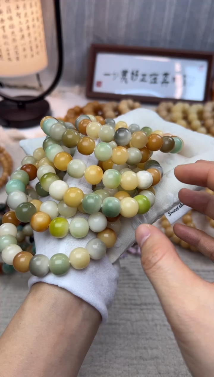 吊坠菩提根/象牙果11婴儿肌玉化料发一条1220