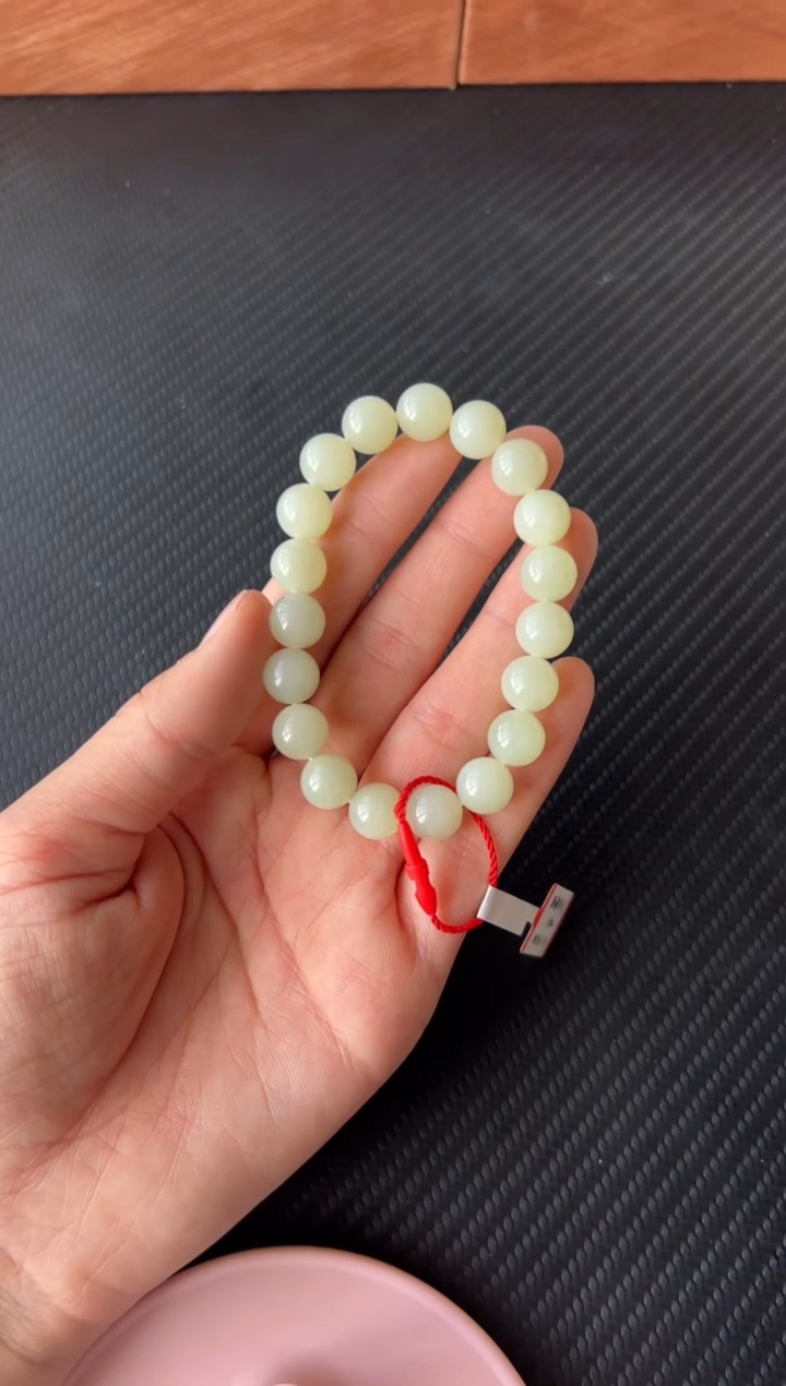 【闪购商品】和田玉手串未镶嵌且末微色差卡10