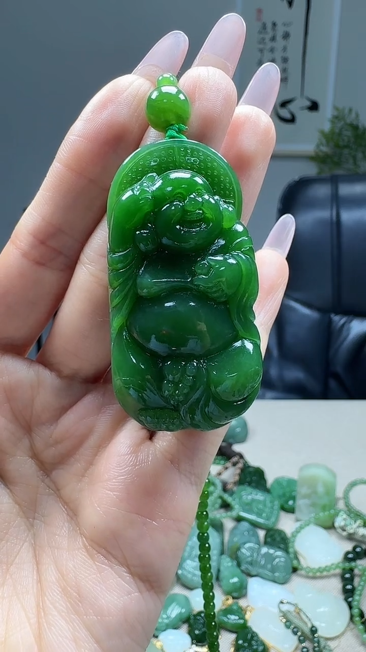 未镶嵌和田玉挂件醉*颜1