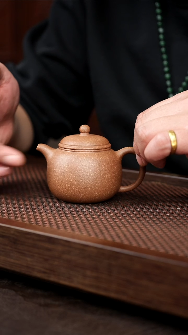 茶壶紫砂青降坡小匏尊