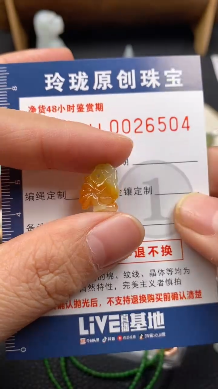 【闪购商品】翡翠颈饰未镶嵌翡翠净货26504