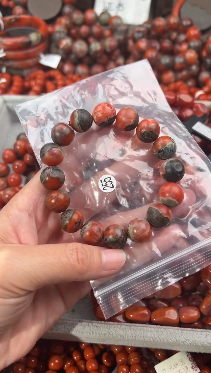 南红玛瑙手串未镶嵌13+