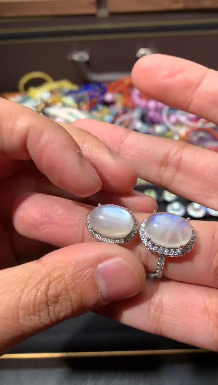 未镶嵌戒指月光石F13【多样性发其一】