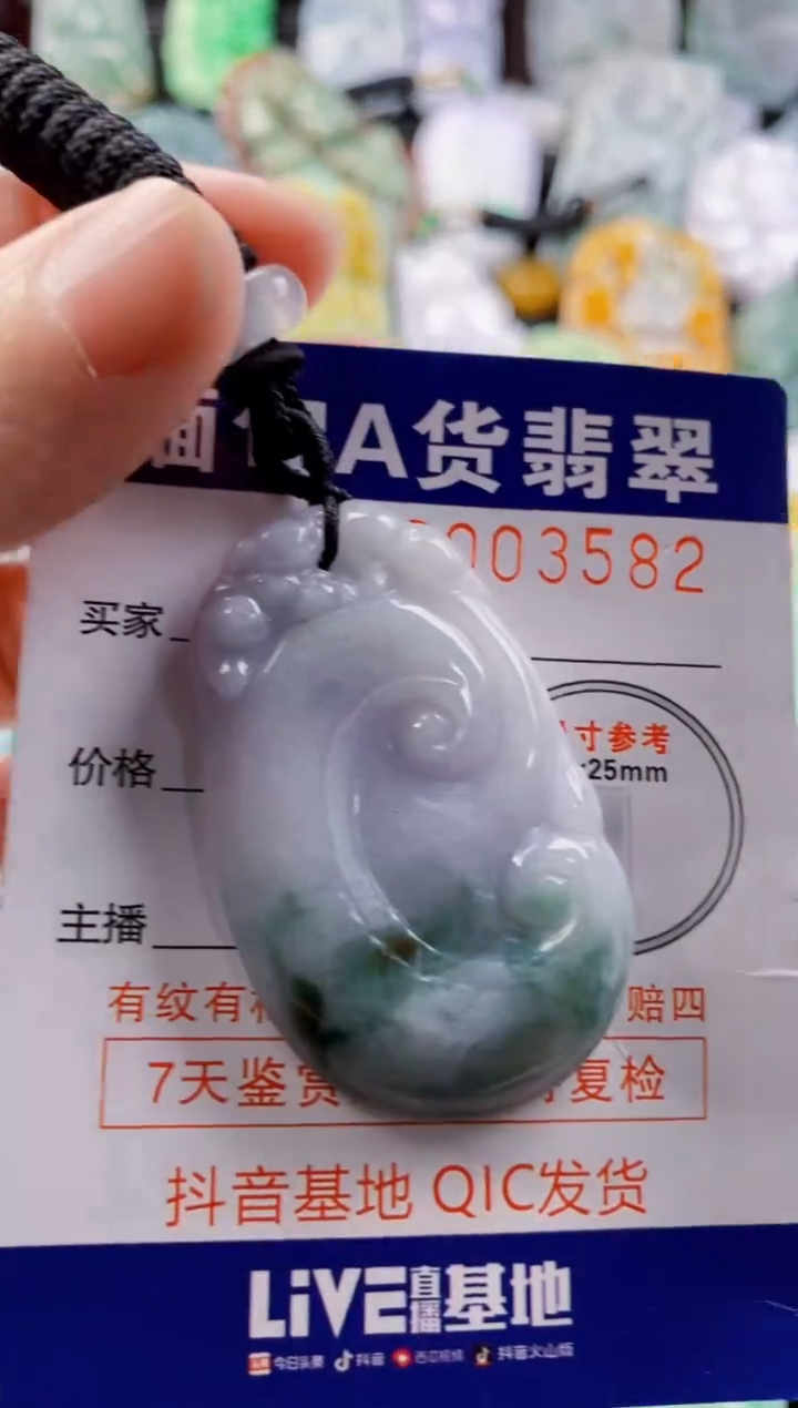 翡翠未镶嵌吊坠(不含链)1