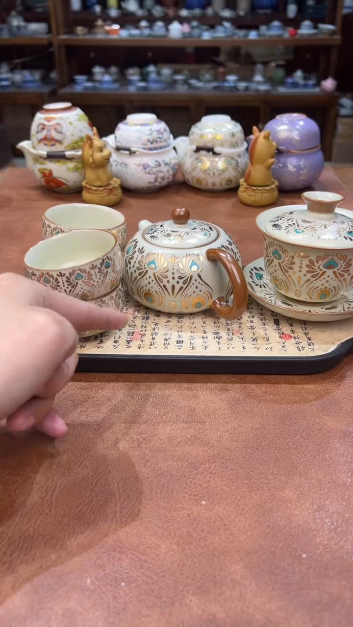 真的很便宜会开片的旅行茶具