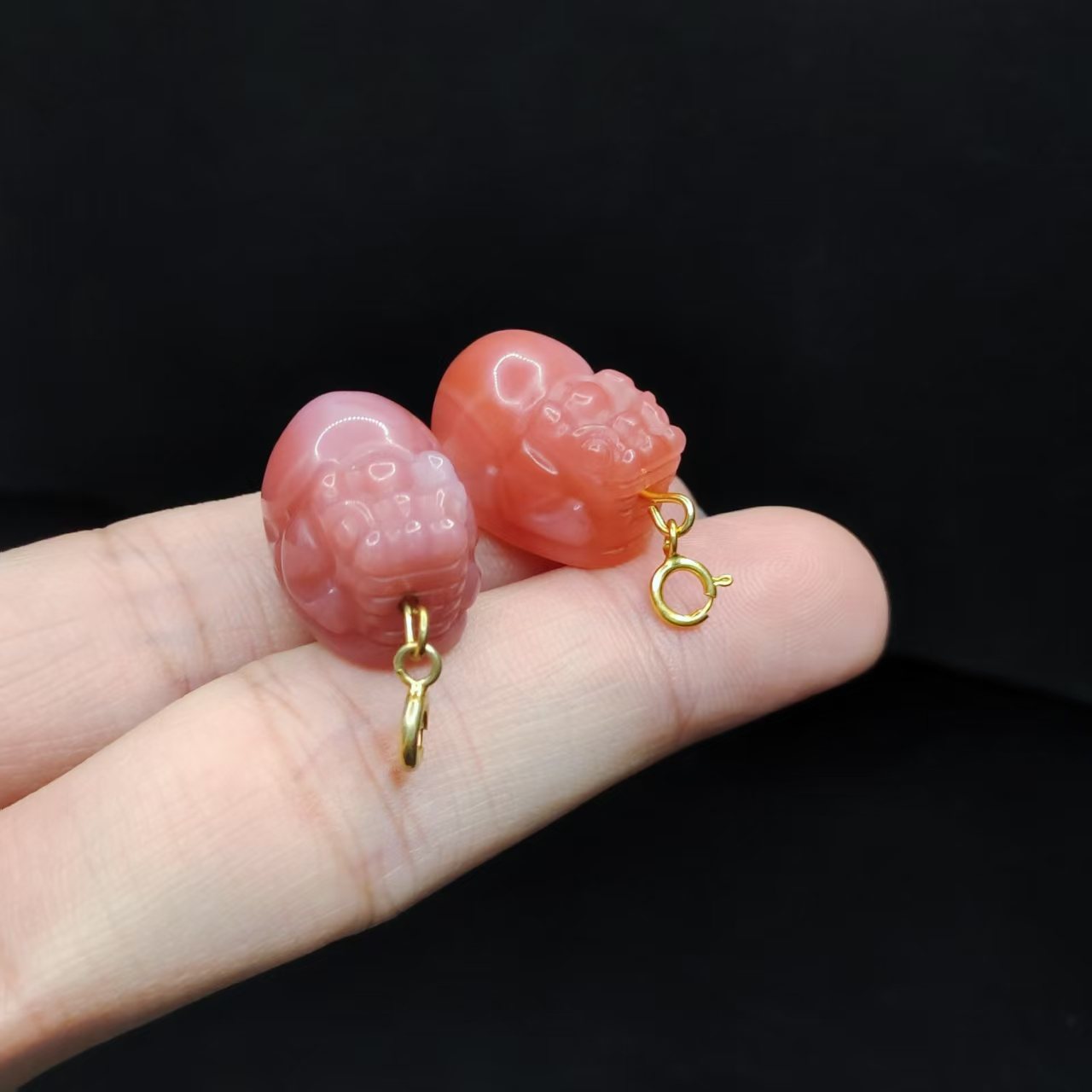 【康康严选】盐源貔貅吊坠皮绳X14【多样性发其一】 约20-13-13mm+