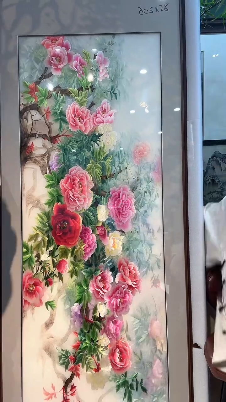 横款次****※非遗苏绣手工刺绣装饰画不包邮紫荷花