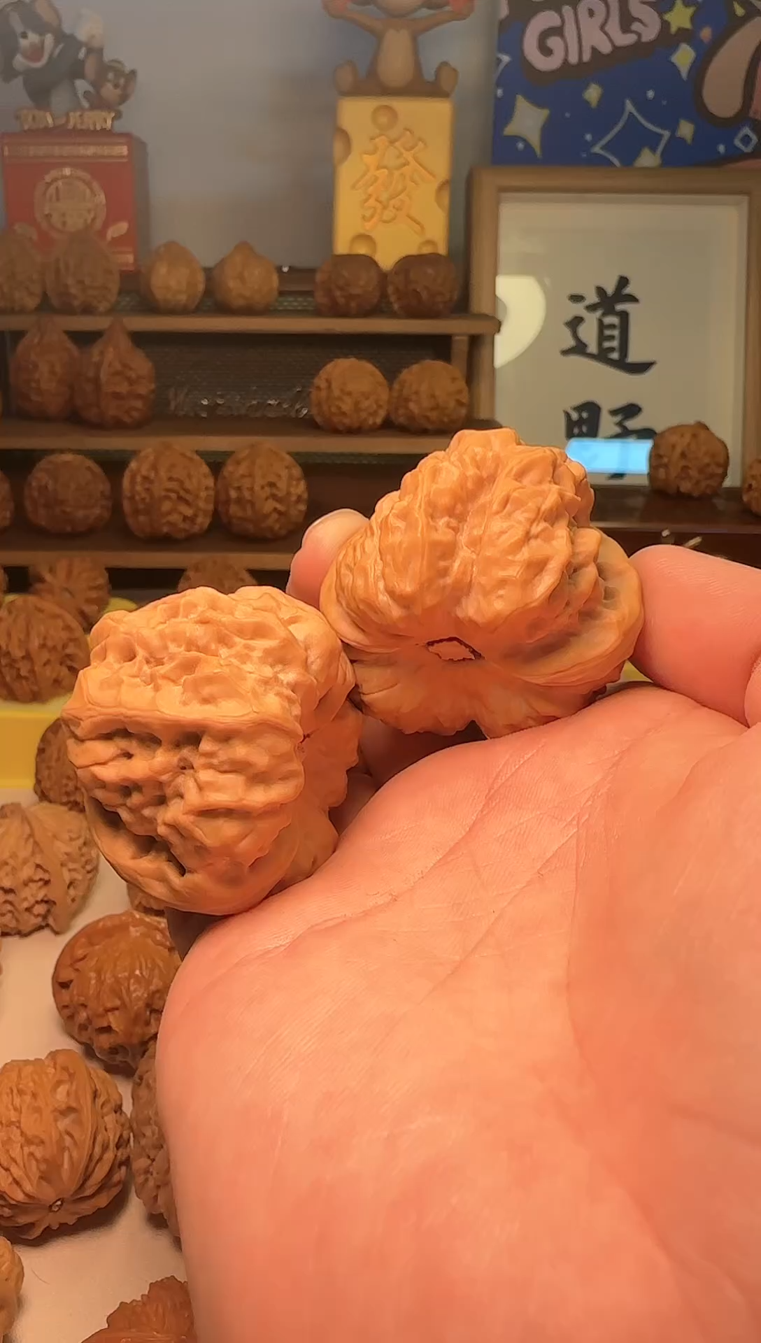 【闪购商品】文玩核桃把件有修45蛤蟆
