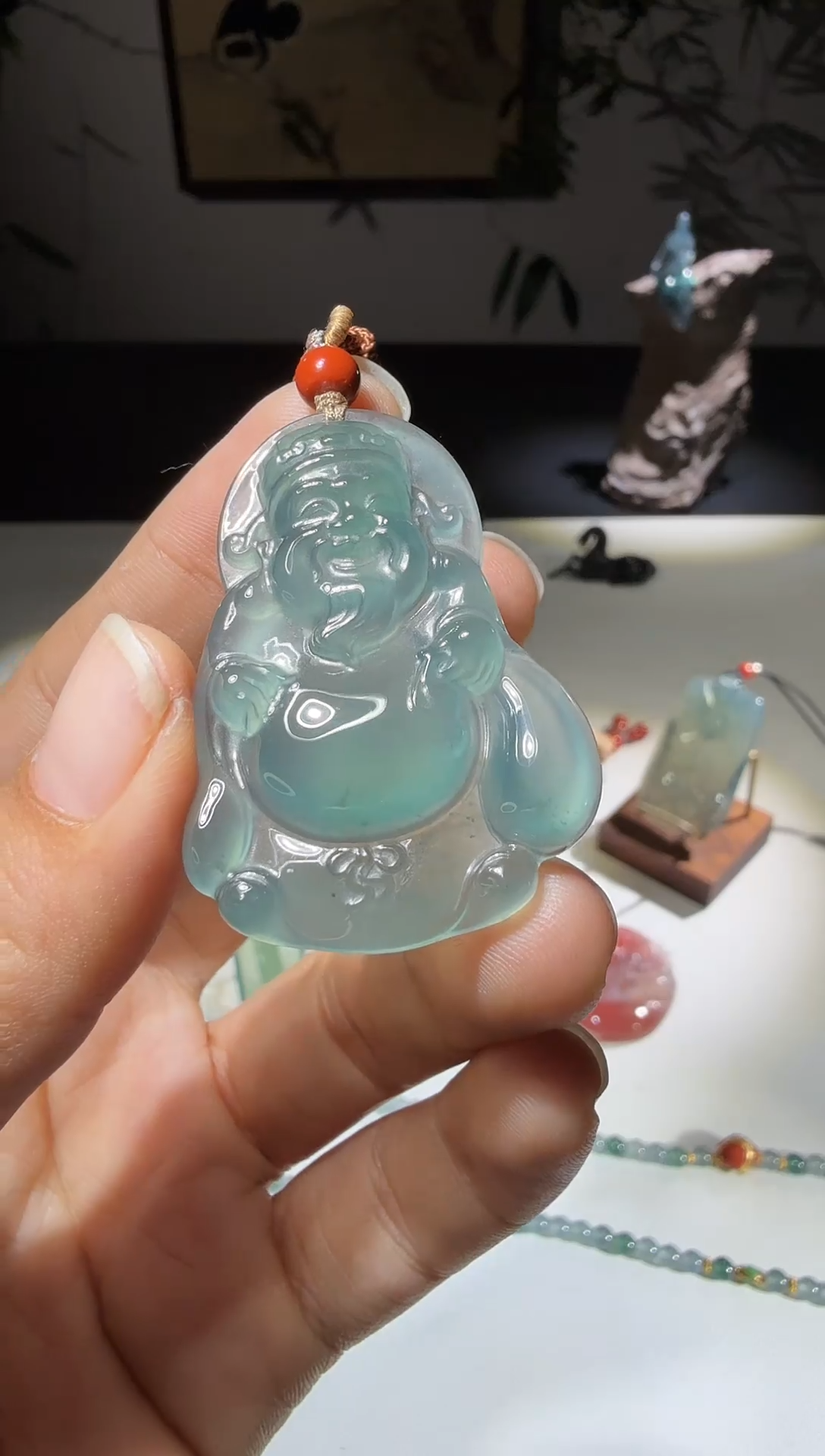 未镶嵌挂件翡翠财爷爷