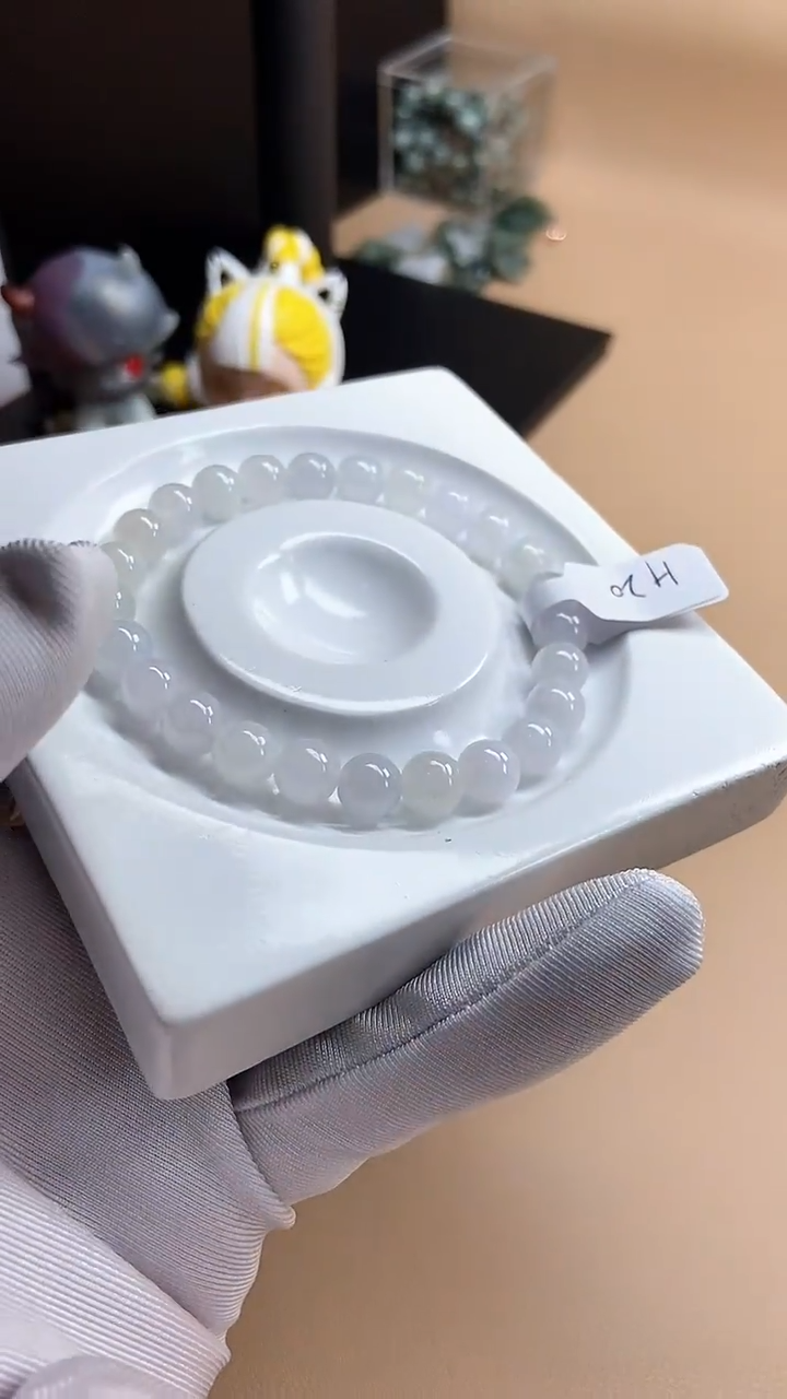 【闪购商品】翡翠手串未镶嵌天然翡翠A货H20