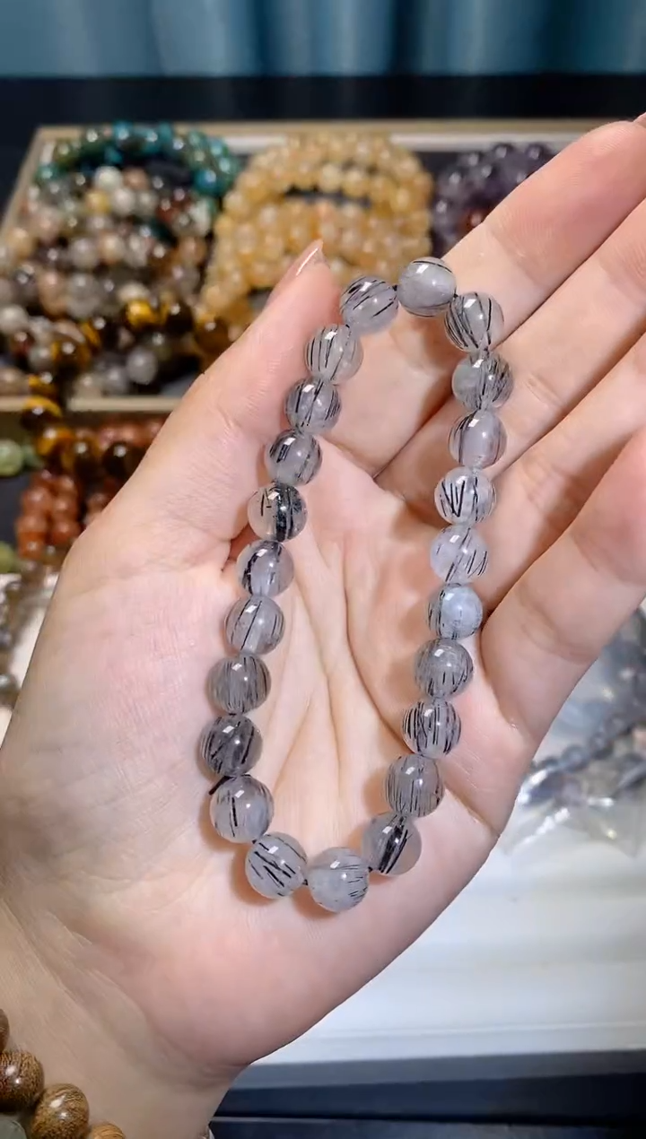 【闪购商品】水晶手串未镶嵌黑发晶062