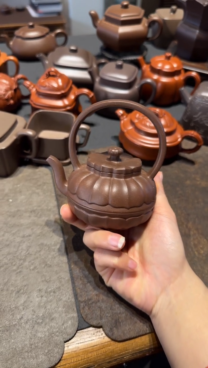 【闪购商品】紫砂茶壶如意提梁