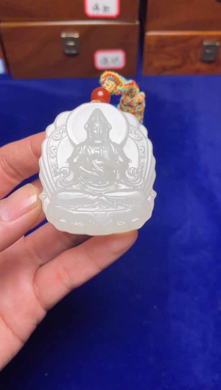 未镶嵌和田玉挂件银**舟和田玉