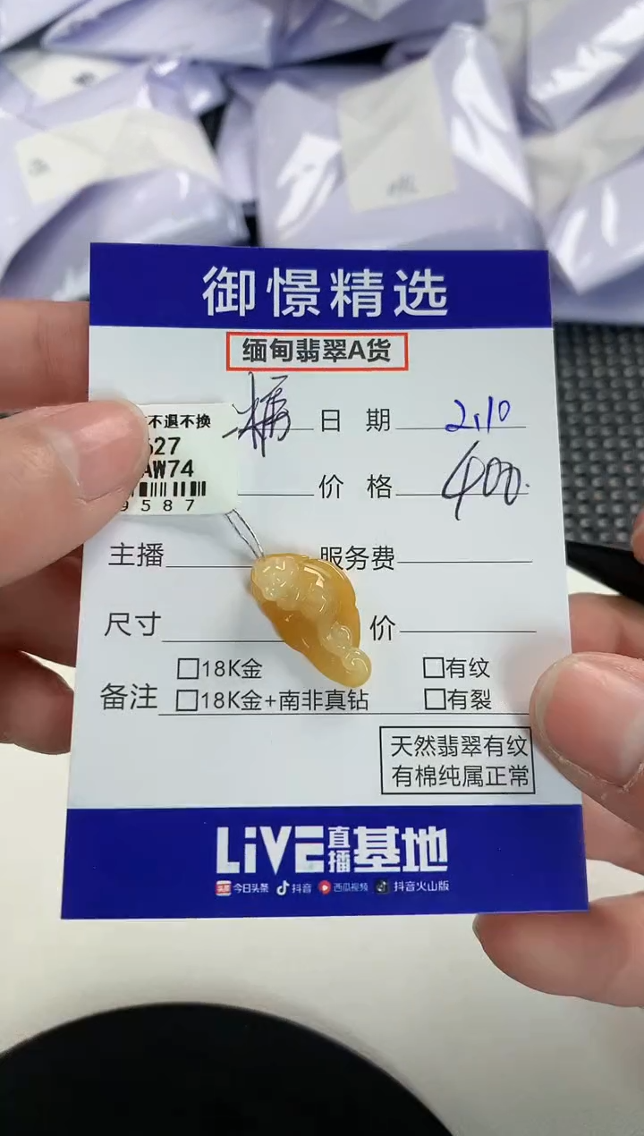【闪购商品】翡翠颈饰未镶嵌110         