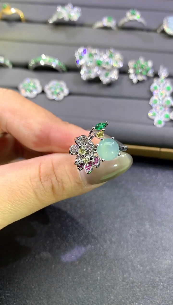 【闪购商品】翡翠戒指未镶嵌戒指13