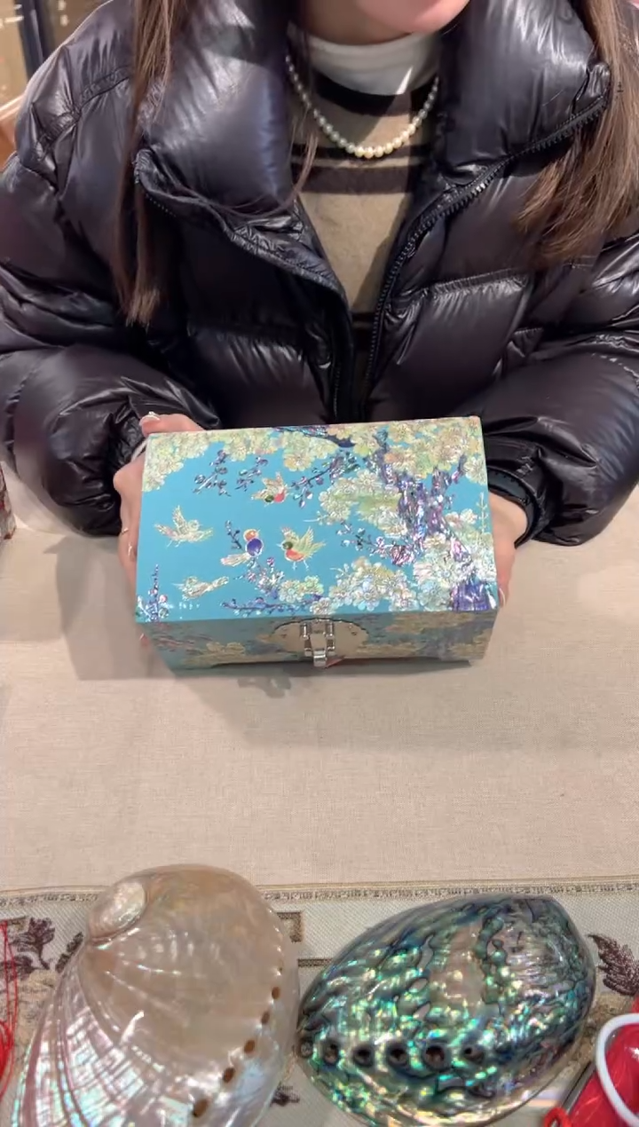【闪购商品】鱼锁全贝底弘贝雅螺钿漆器文化馆