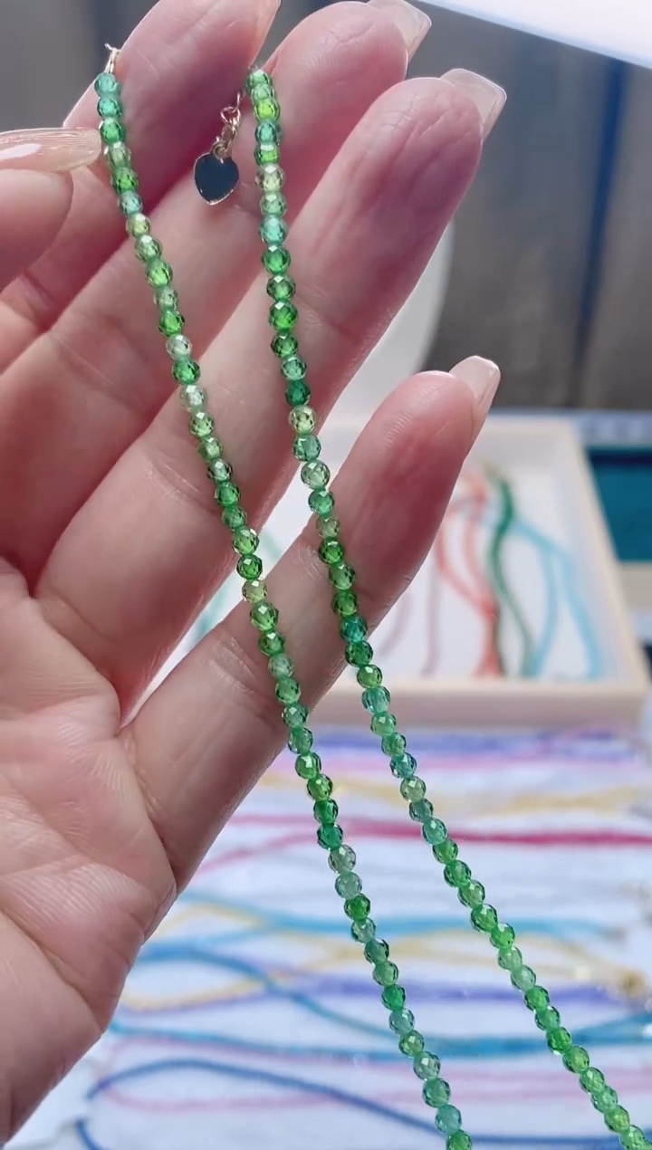 【闪购商品】钻石颈饰14K金镶嵌诗颜珠宝甄选SYZB93