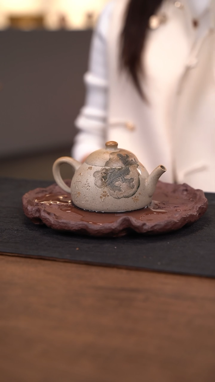 【闪购商品】紫砂茶杯祝研  半瓢 