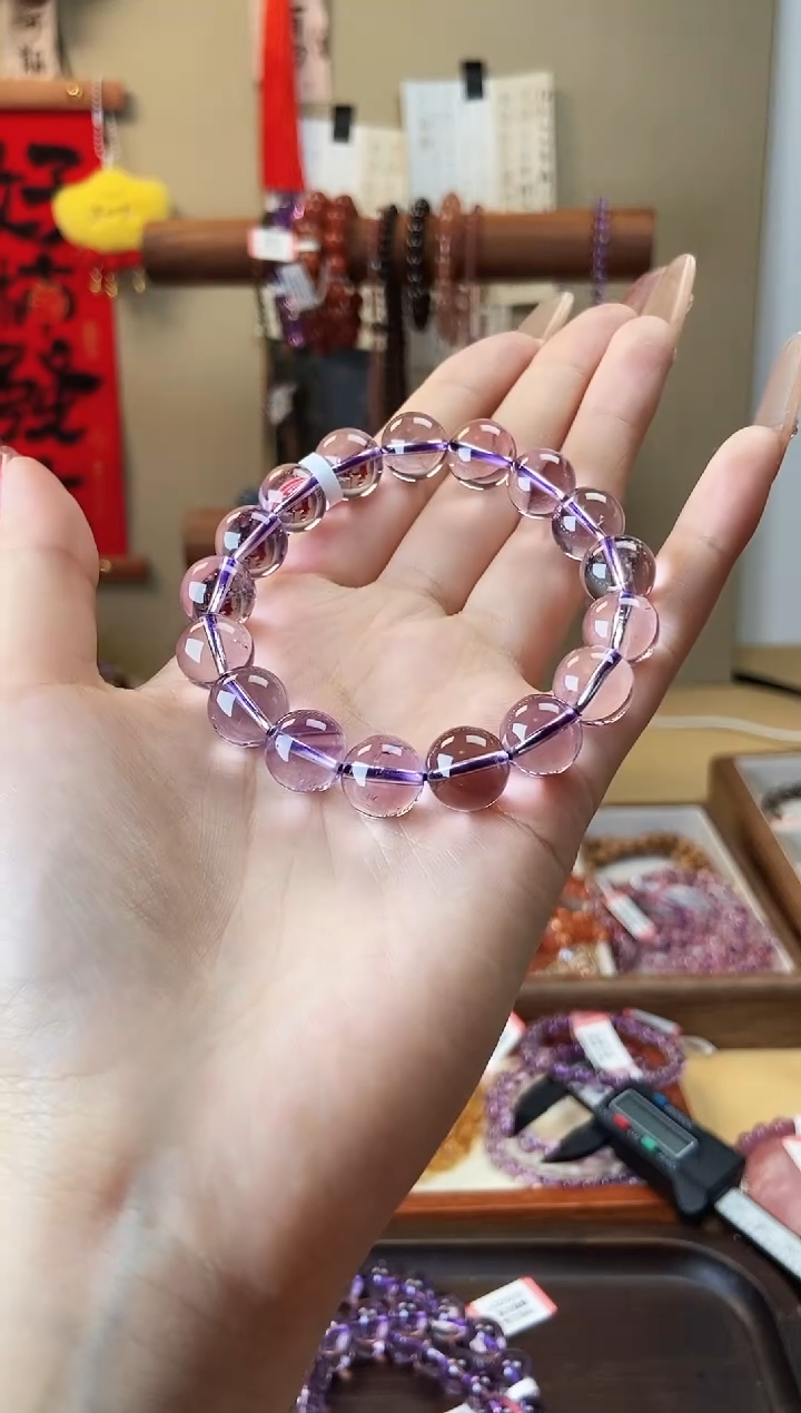 【闪购商品】水晶手串未镶嵌玻利维亚紫水晶11mm