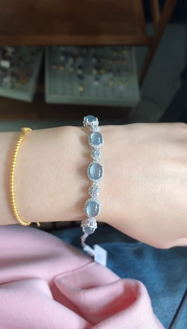 【闪购商品】翡翠戒指银S925镶嵌51511