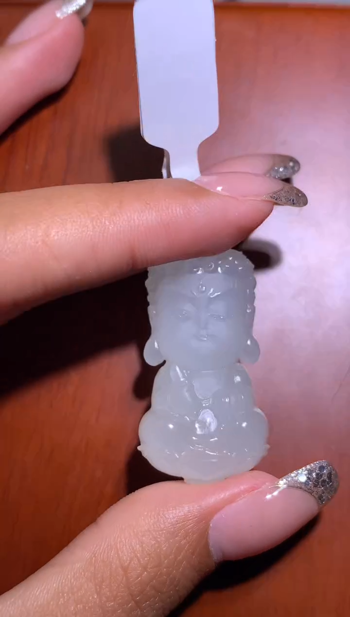 颈饰未镶嵌和田玉错****吃不动宝宝佛