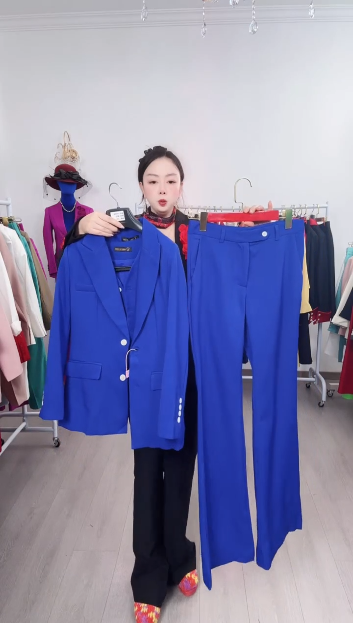 S码喇叭裤三件套