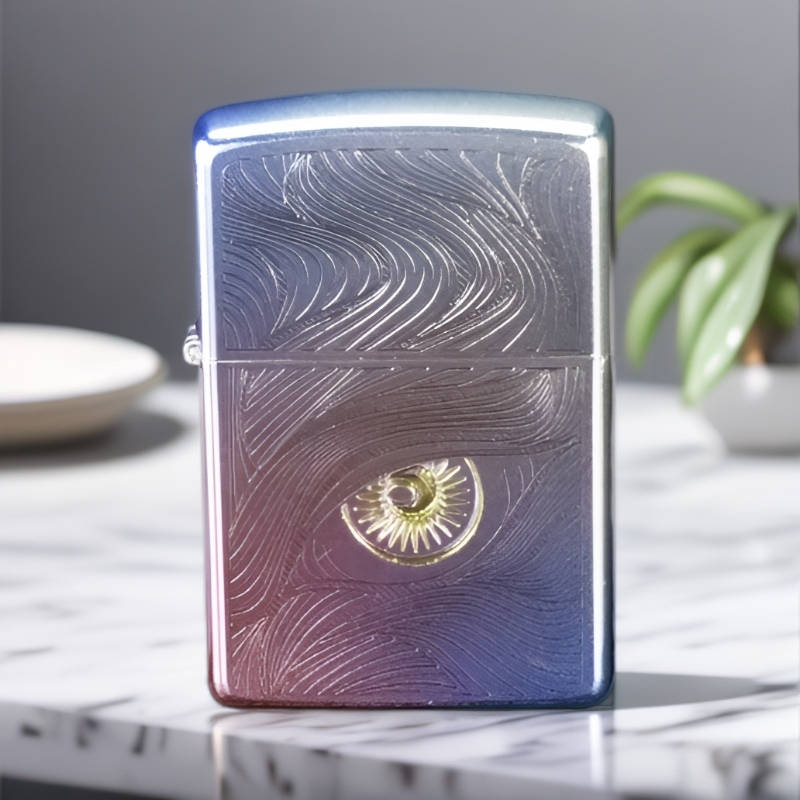 【炫彩秋水系列】zippo打火机秋水含睛煤油打火机送男友生日礼物