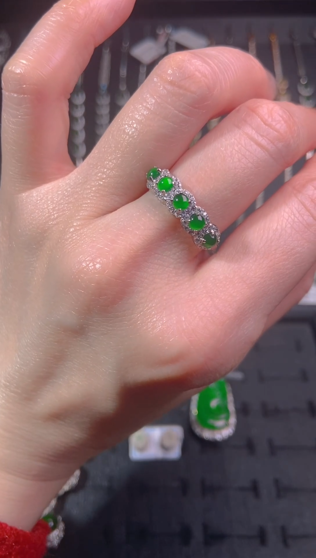 【闪购商品】翡翠戒指未镶嵌天然翡翠A货9