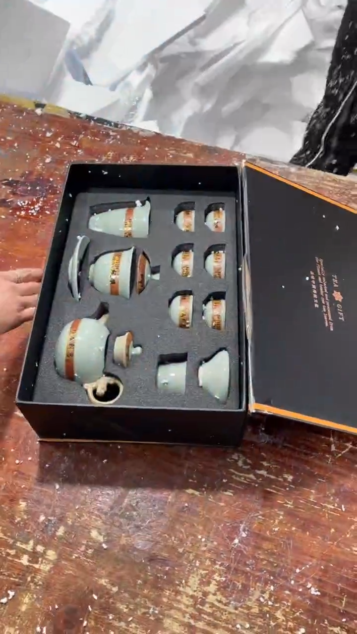 【闪购商品】瓷片黑马茶具甄选链接@@LS