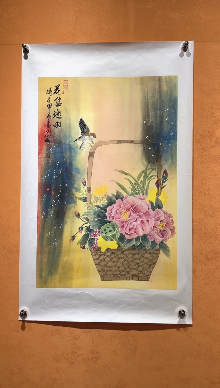 国画刘金玉教授亲笔手绘