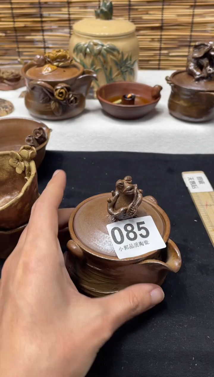 【闪购商品】杯085精美粗陶手工柴烧