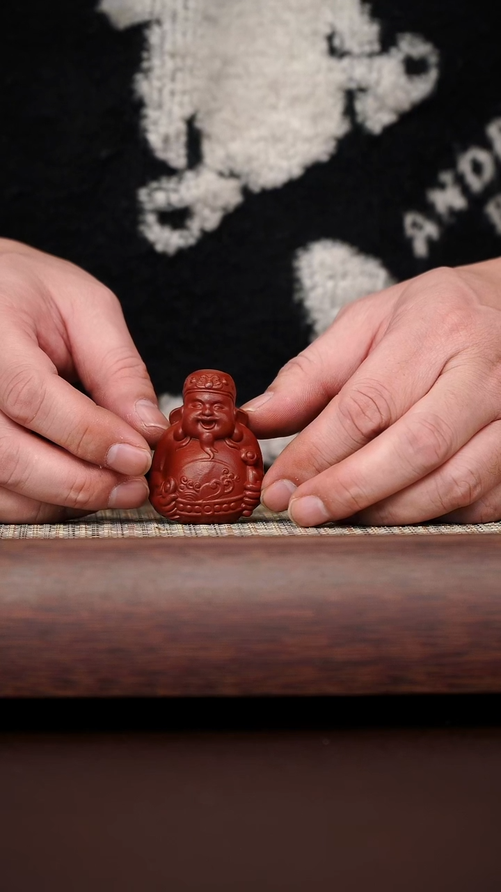 原矿茶宠朱泥小文财神