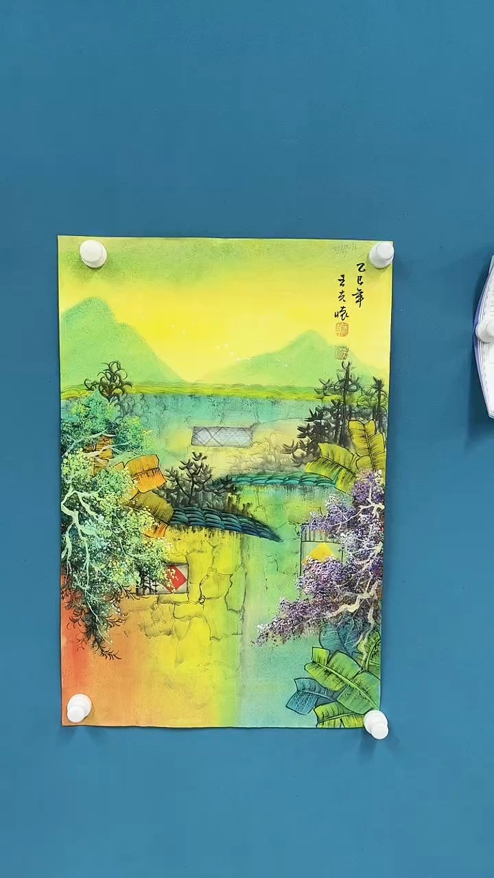 【闪购商品】国画3.5-甄选-王夫怀-四尺三开-110