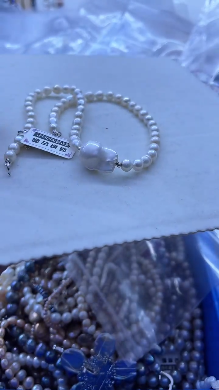 【闪购商品】淡水珍珠项链银S925镶嵌976