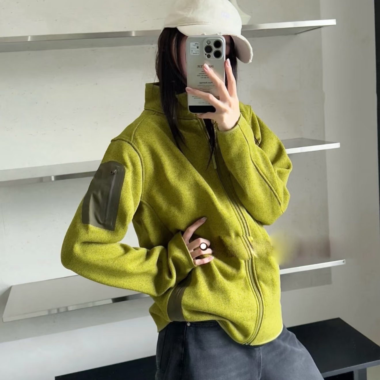 ╗YUTIAN BB╚户外运动冬季连帽针织全拉链抓绒衣FFF9426940298