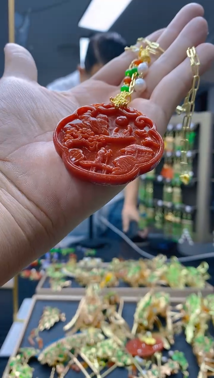 【闪购商品】翡翠耳饰合金0122翡翠锁骨链