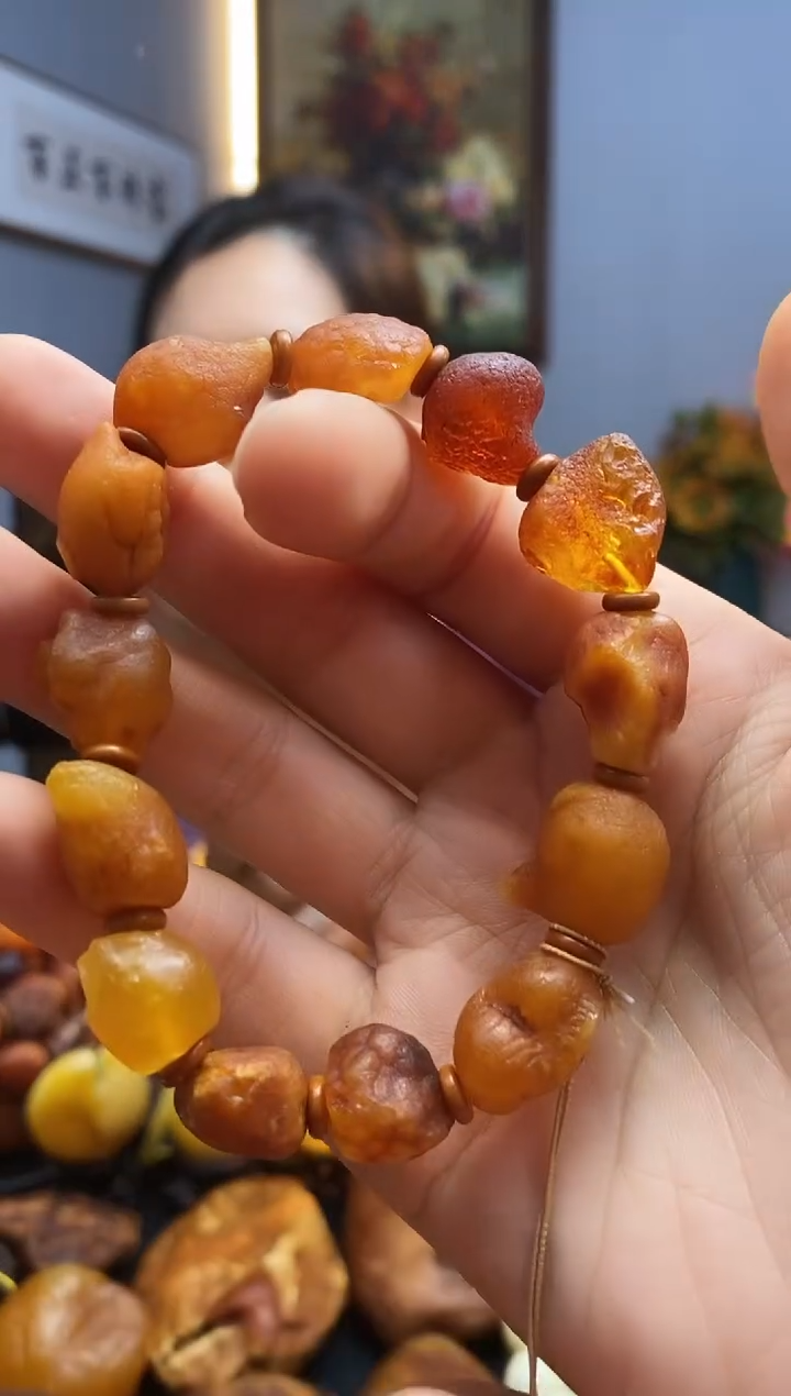 手链琥珀未镶嵌手串