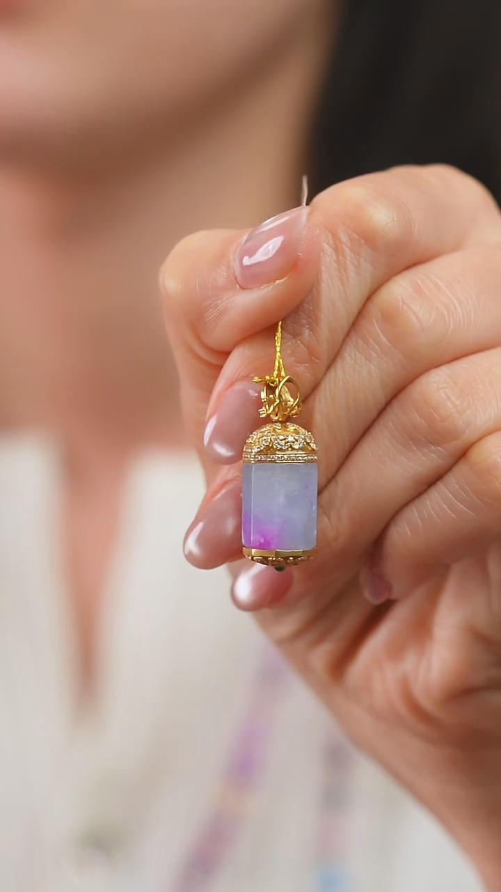 苏纪石（舒俱来）18K金镶嵌吊坠(不含链)42