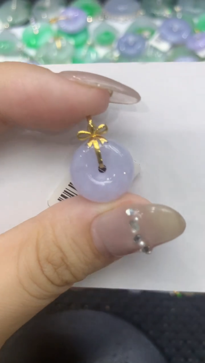 【闪购商品】翡翠颈饰18K金镶嵌222222222