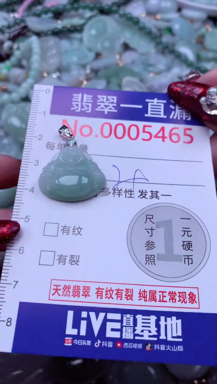 吊坠(不含链)未镶嵌翡翠5465