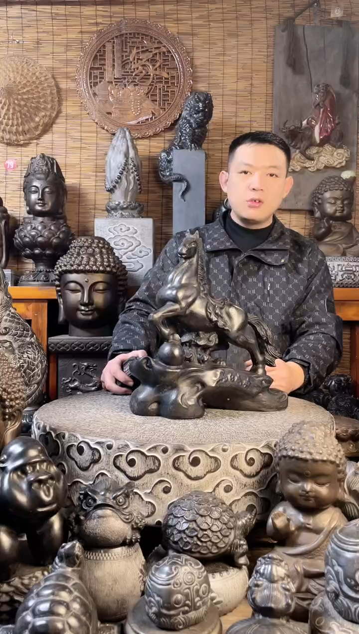 【闪购商品】31宝马天然青石雕刻
