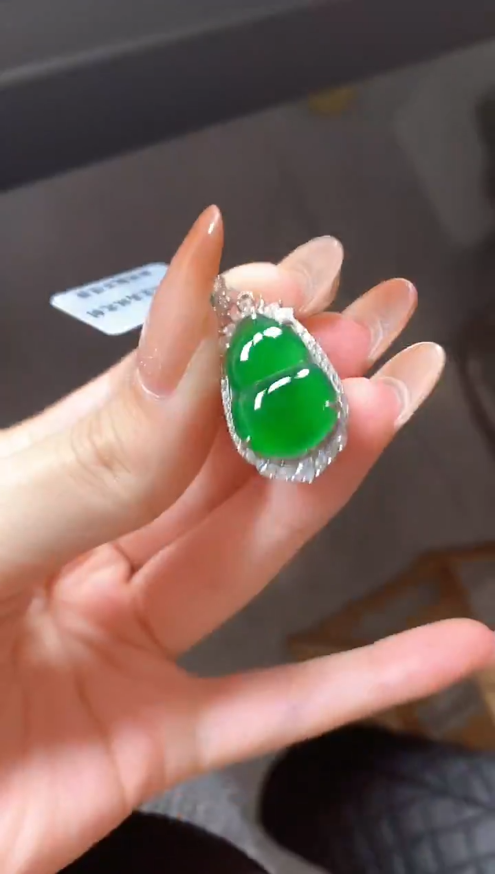银S925镶嵌戒指翡翠51511