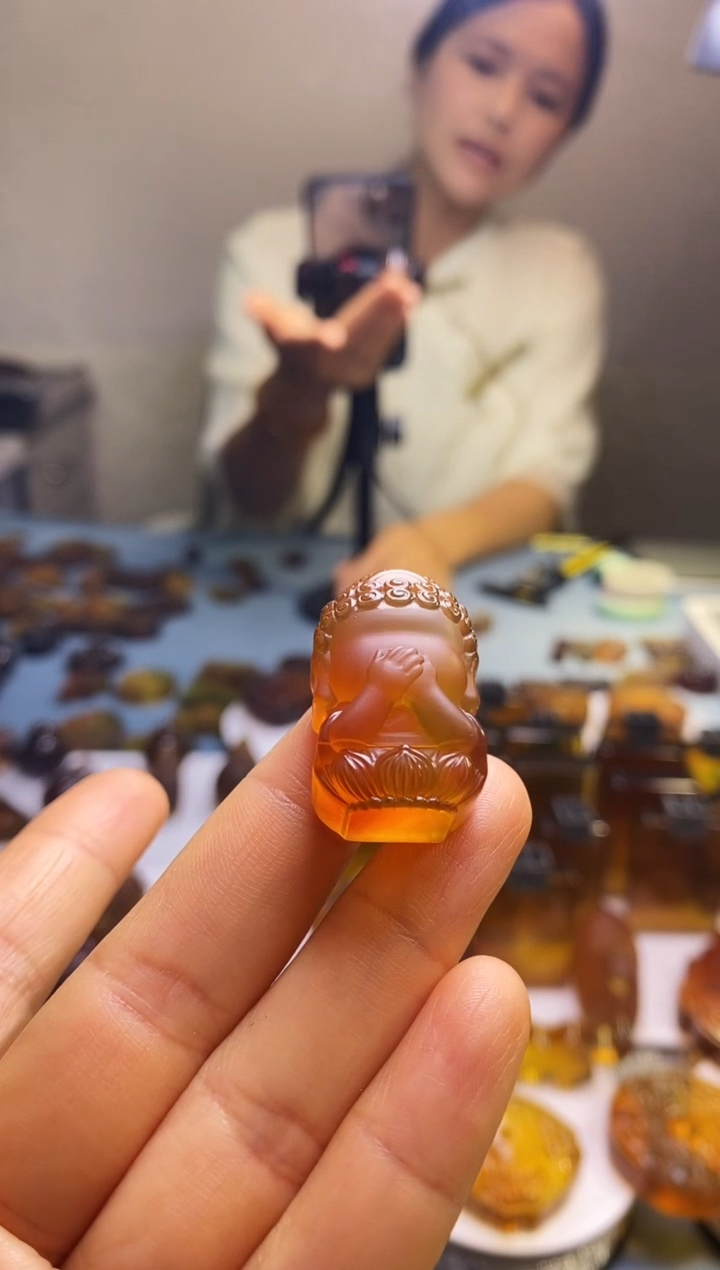 琥珀颈饰未镶嵌SN60-6（悟道·不说）