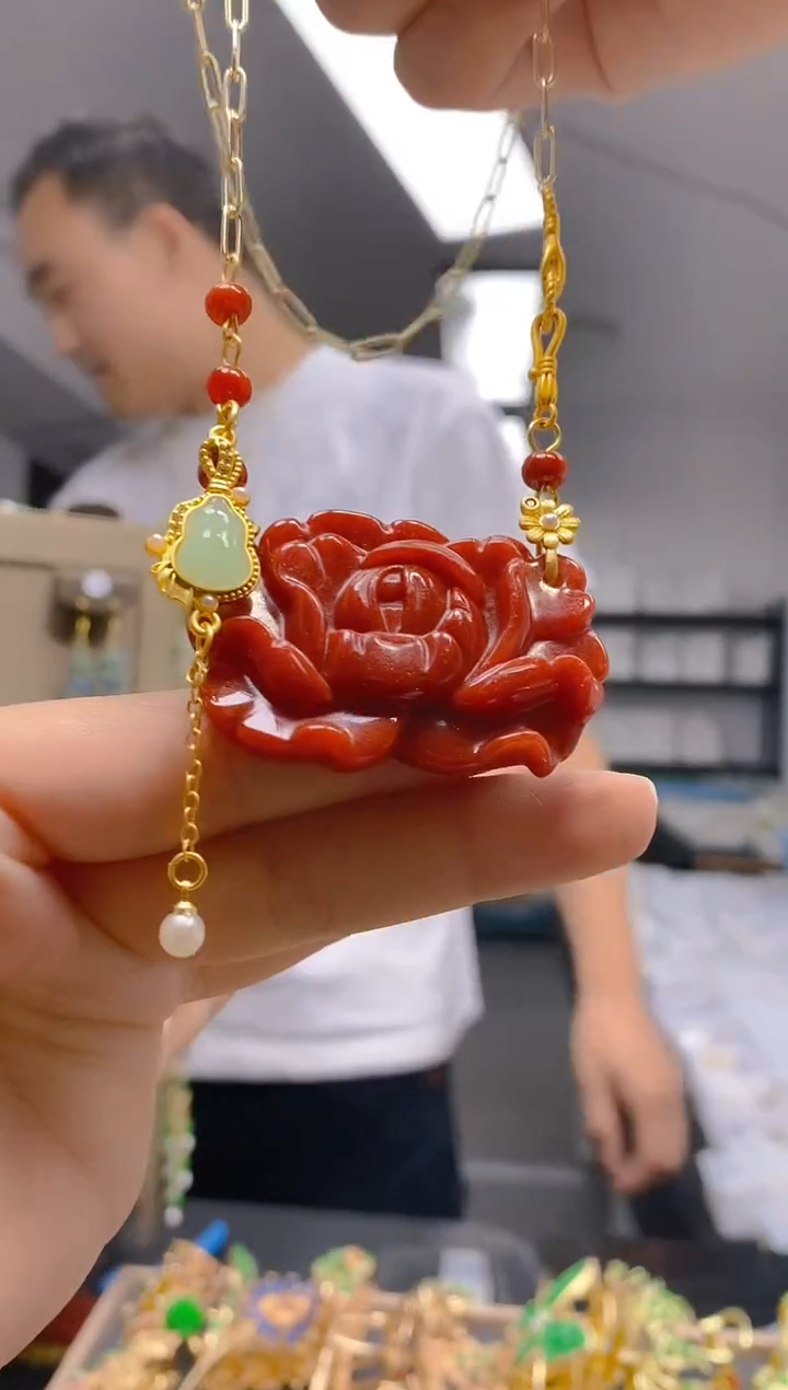 【闪购商品】翡翠耳饰合金0318翡翠锁骨链